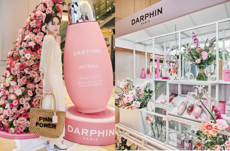 DARPHIN粉紅泡泡法式花車 今夏快閃療癒登場