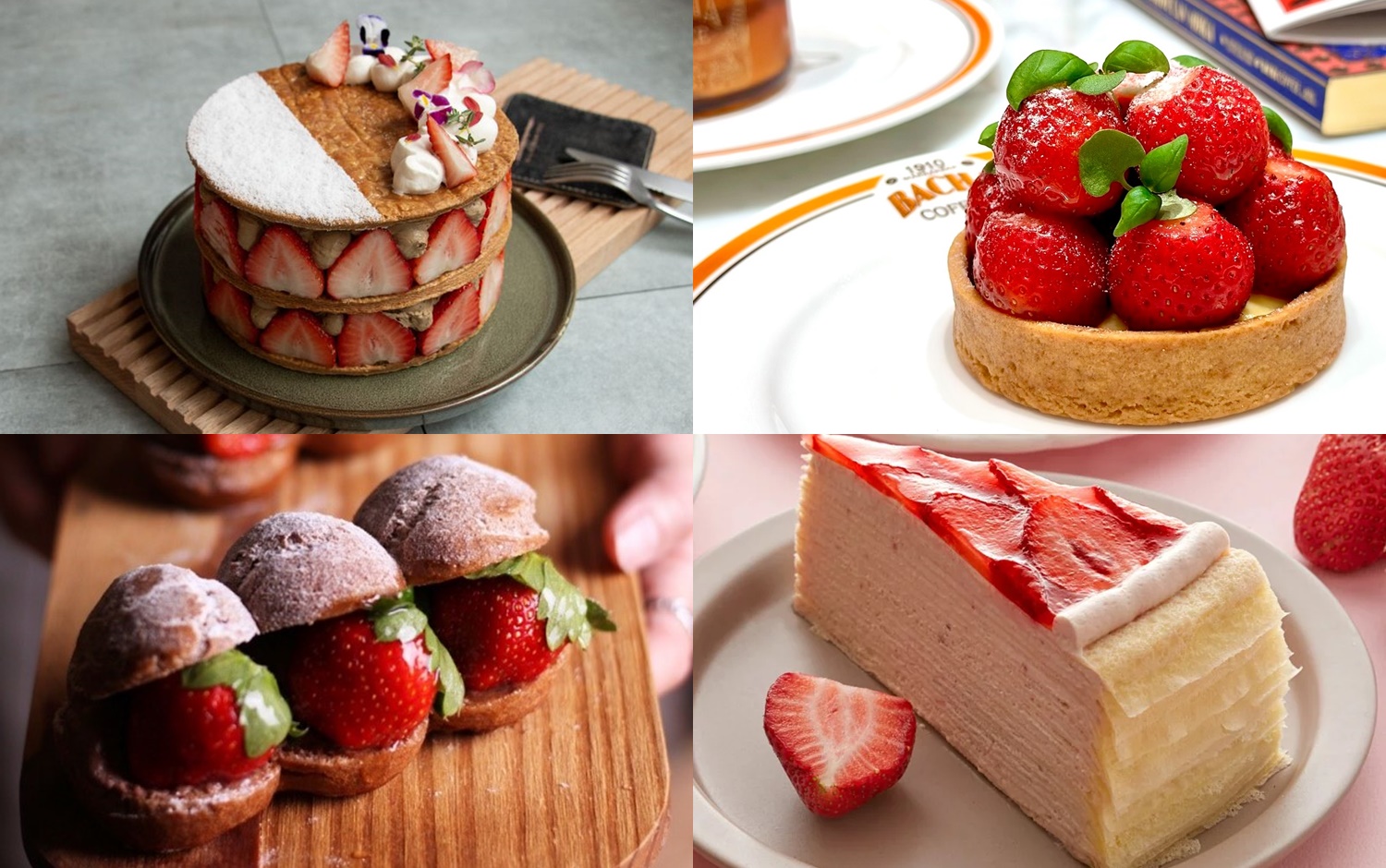 2024草莓甜點推薦：Lady M一年一度草莓千層、抹茶草莓閃電泡芙、雙層爆量草莓蛋糕、草莓生乳捲&hellip;草莓控這篇必收！