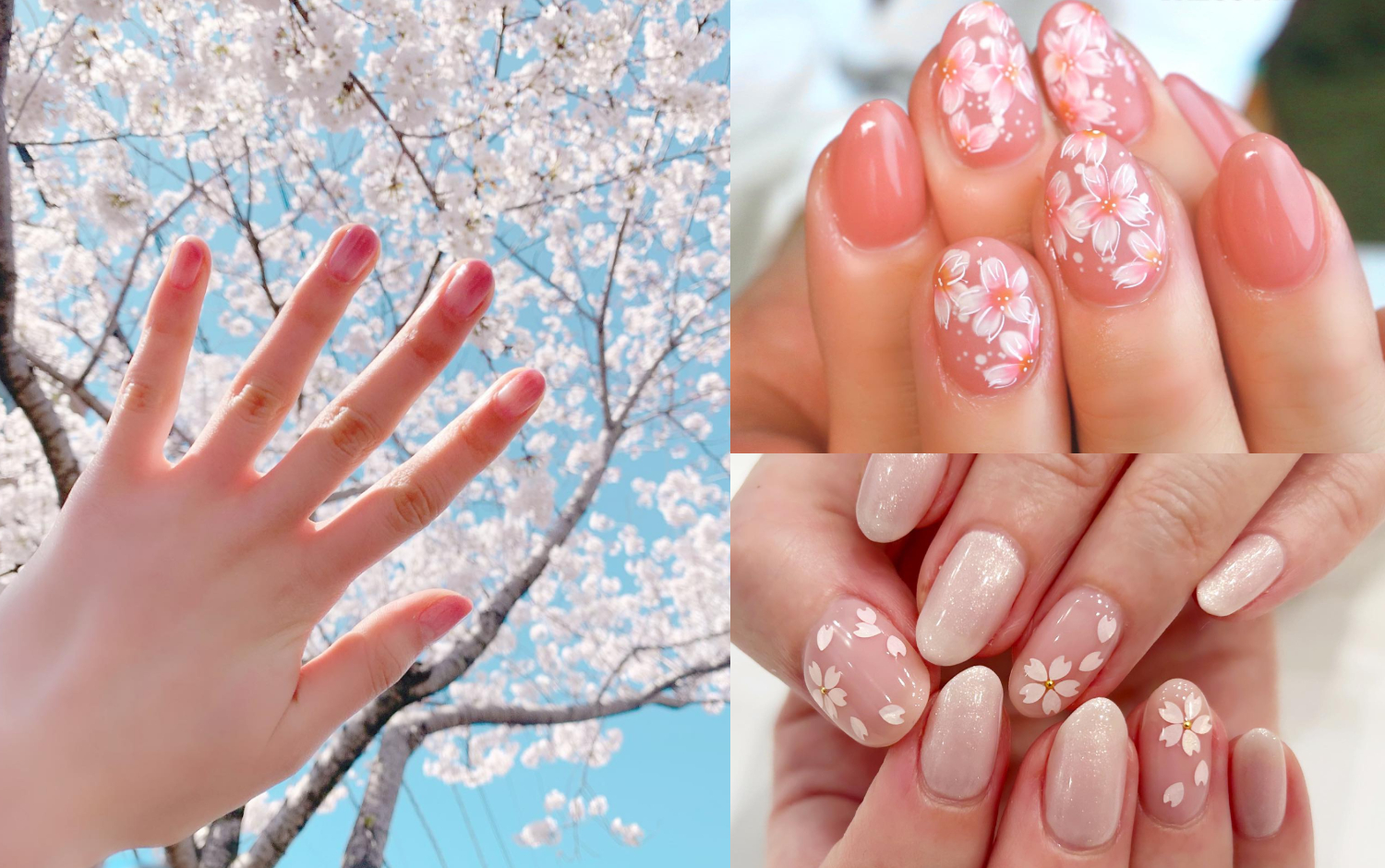 粉色控請收下!盤點多款春季超美櫻花美甲:在指尖綻放粉嫩櫻花、立體花雕美甲,全都美到讓人少女心大開