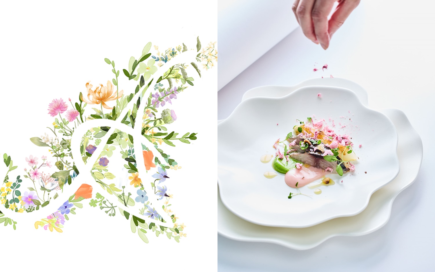 Restaurant A 全新春季菜單：《雕琢綻放》，主廚⿈以倫以八款花種引領進入「A」的花朵未來式
