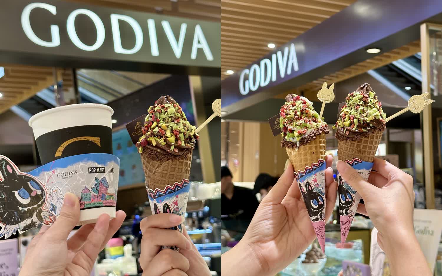 台灣也有GODIVA × LABUBU！五款聯名商品霜淇淋、奶昔一次登場，LABUBU湯匙必收！