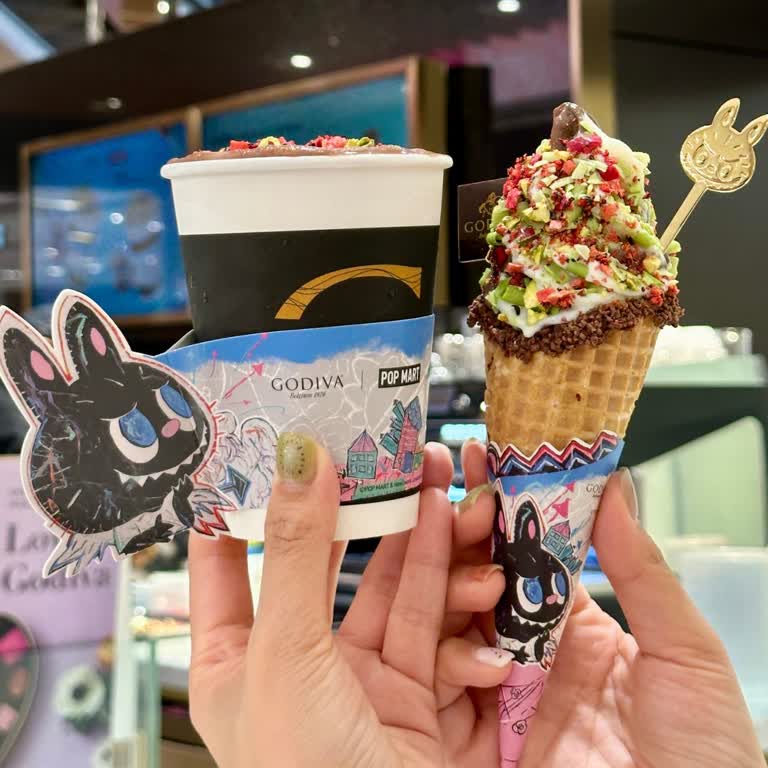 台灣也有GODIVA × LABUBU!五款聯名商品霜淇淋、奶昔一次登場,LABUBU湯匙必收!