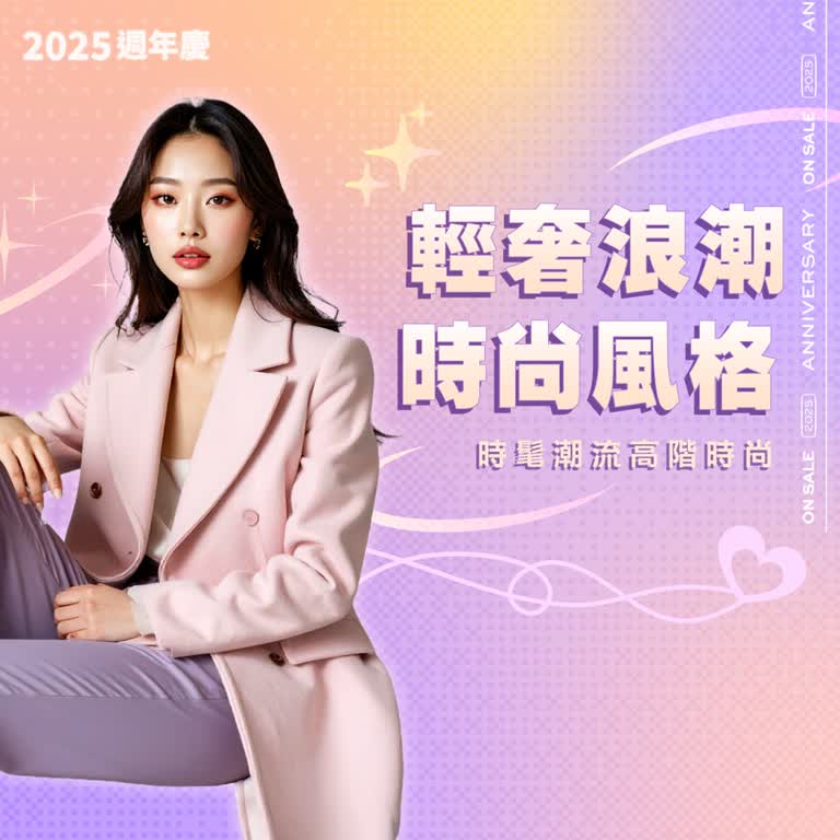 2025週年慶 輕奢浪潮．時尚風格