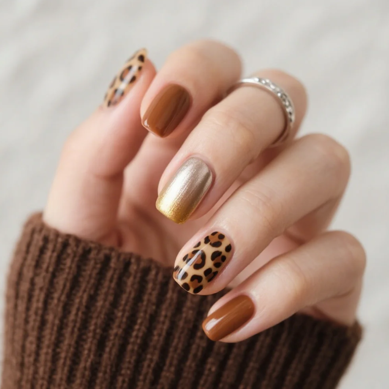 秋冬最時尚美甲！伸展台到日常穿搭都少不了的「豹紋美甲」，甜美法式、高級貓眼、低調復古...一次看！