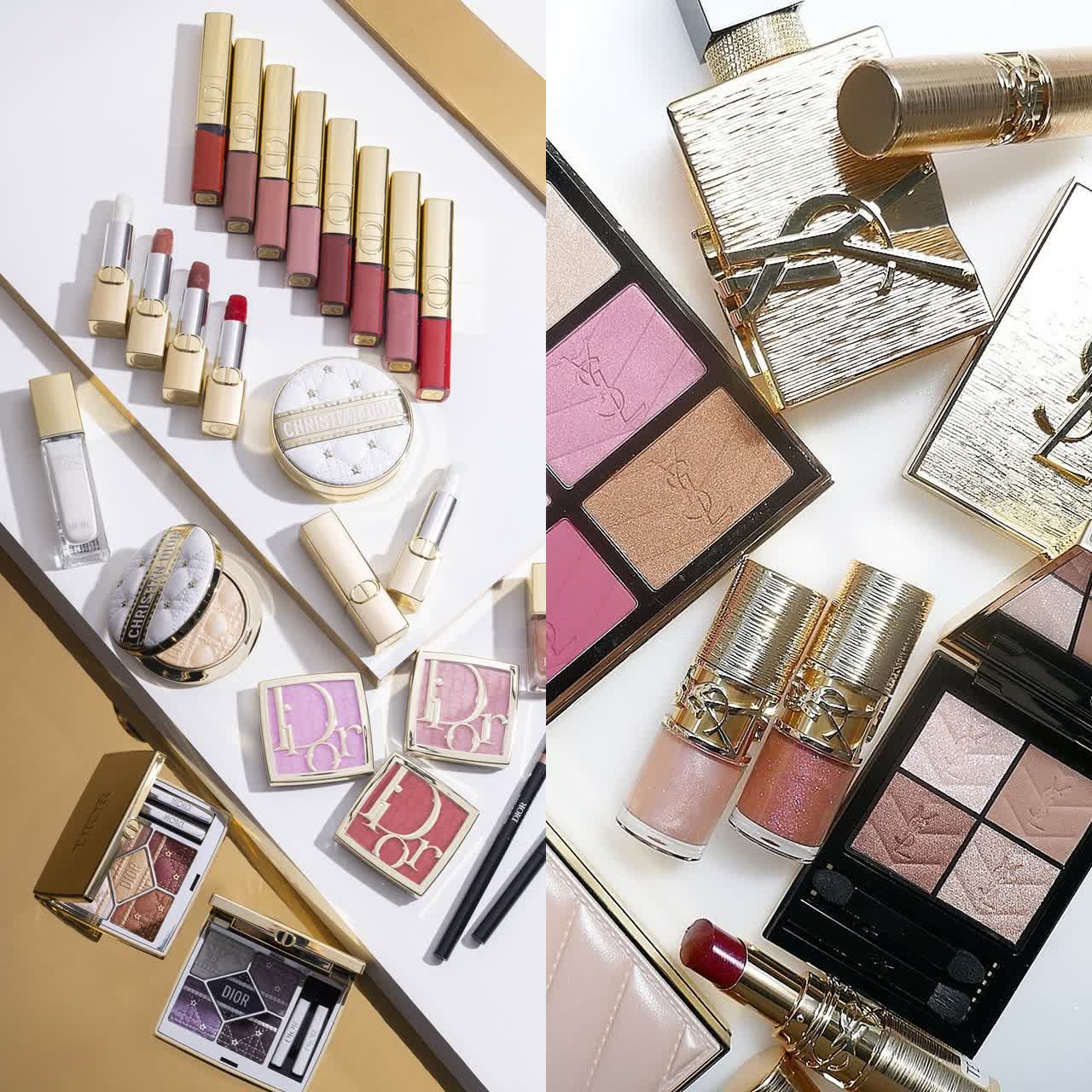 2025精品級聖誕彩妝推薦 DIOR、YSL金色包裝充滿節慶氛圍 TOM FORD、肌膚之鑰絕美色選必收