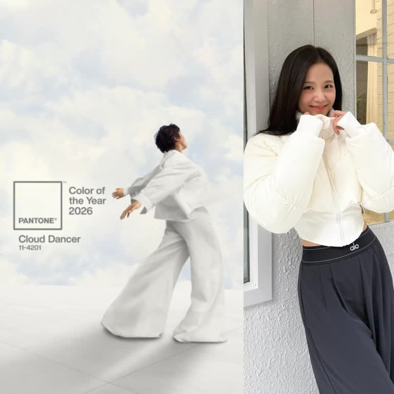 2026 Pantone代表色是「雲舞白！張員瑛、舒華、Jennie等歐膩完美示範「雲舞白」穿搭，原來白色也能穿得那麼好看？