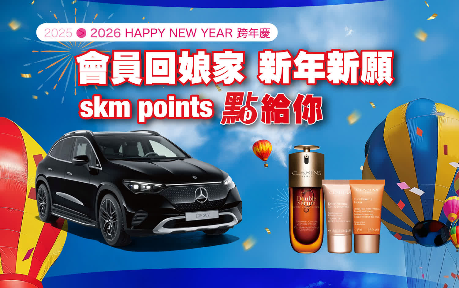 2025跨年慶｜會員回娘家 新年新願skm points點給你