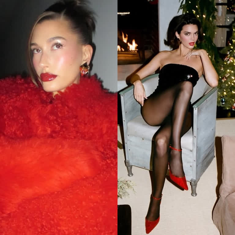 年末派對怎麼穿？跟著Hailey Bieber、Kendall Jenner&hellip;穿準沒錯：Bling Bling碎鑽、流光亮片、浮誇毛毛一口氣示範給你看