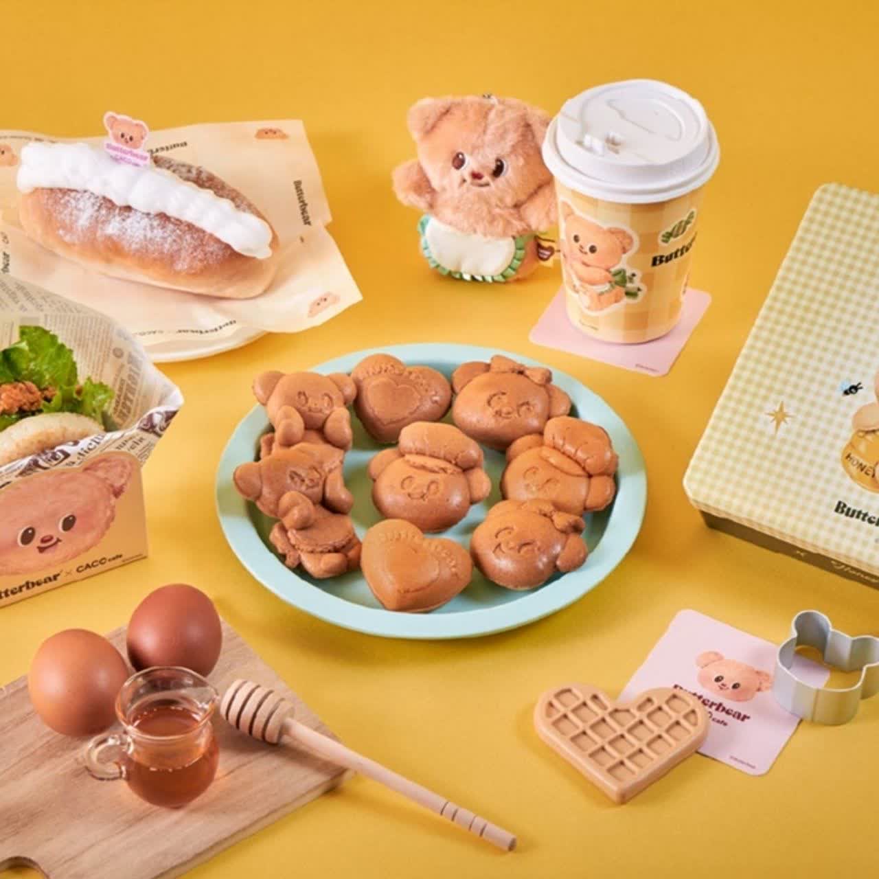 泰國人氣療癒IP「Butterbear」首登台！CACO Caf&eacute;熊熊雞蛋糕超萌～還有禮盒、服飾聯手打造療癒計畫