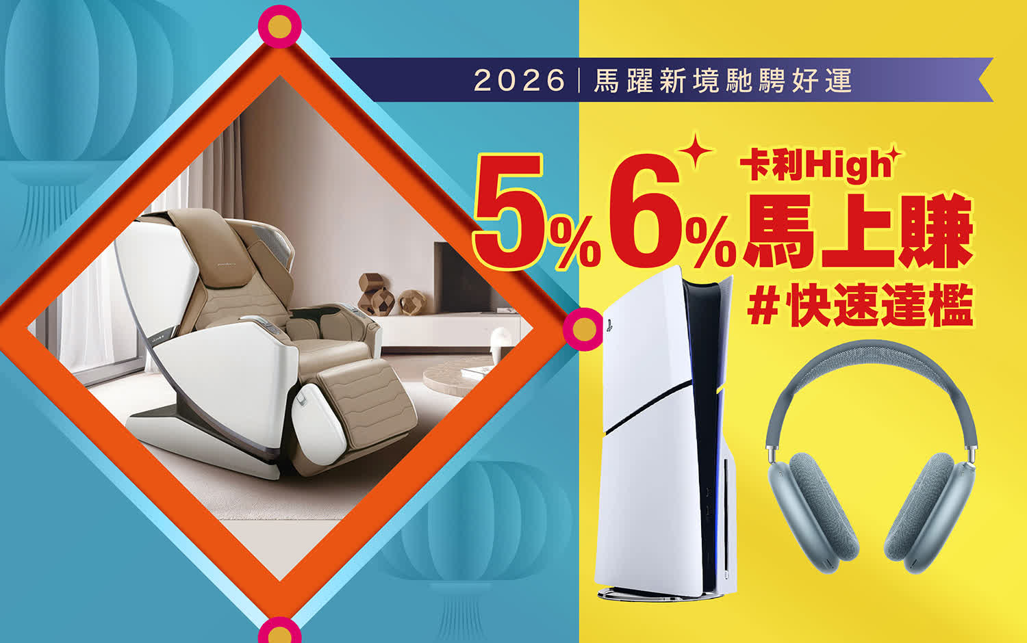 2026春節｜4％.5％.6％卡利High馬上賺