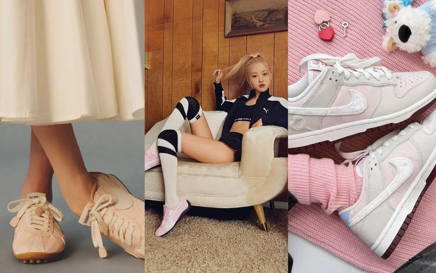 少女心爆棚！2026櫻花粉球鞋人氣盤點：Ros&eacute;同款、「Nike + Jacquemus月亮鞋」新配色超夢幻...穿上彷彿走在櫻花大道！