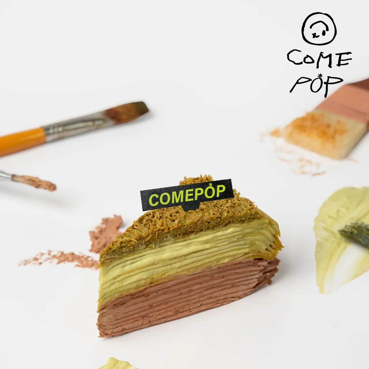 爆紅排隊甜點來了！COMEPOP包入整顆布丁的布丁大福，還有古拜巧克力千層蛋糕，台中快閃限時開吃！