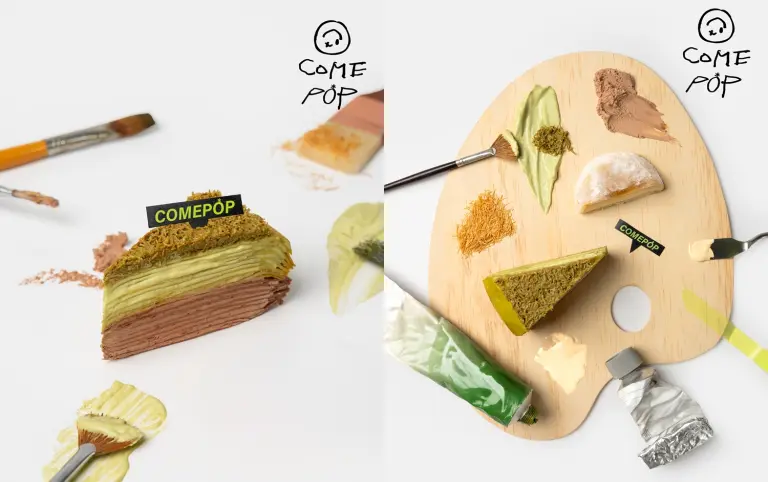 爆紅排隊甜點來了！COMEPOP包入整顆布丁的布丁大福，還有古拜巧克力千層蛋糕，台中快閃限時開吃！