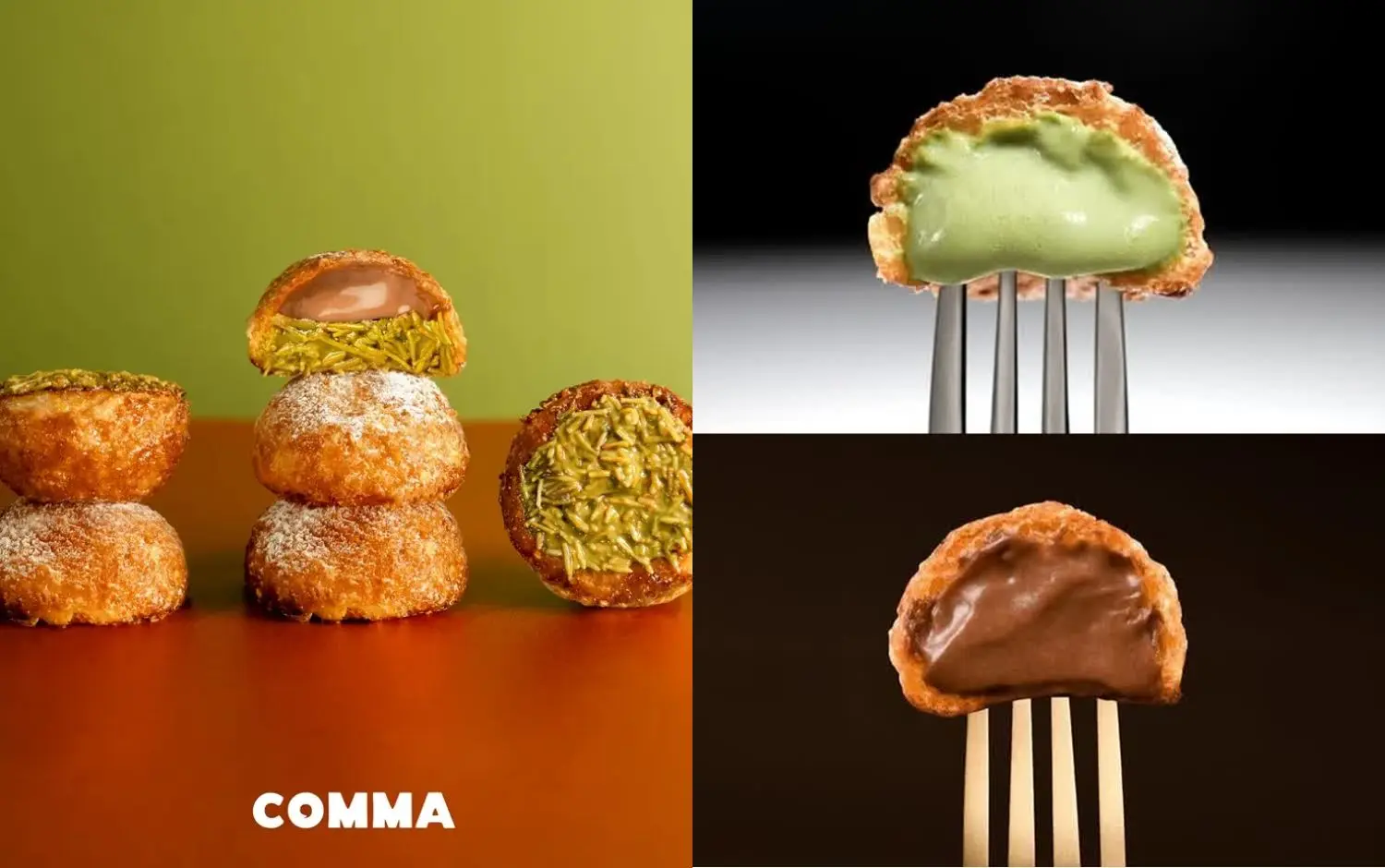 爆紅焦糖小泡芙COMMA也有杜拜巧克力口味！卡達伊夫絲X可可卡士達濃郁又酥脆～記下出爐時間以免撲空！