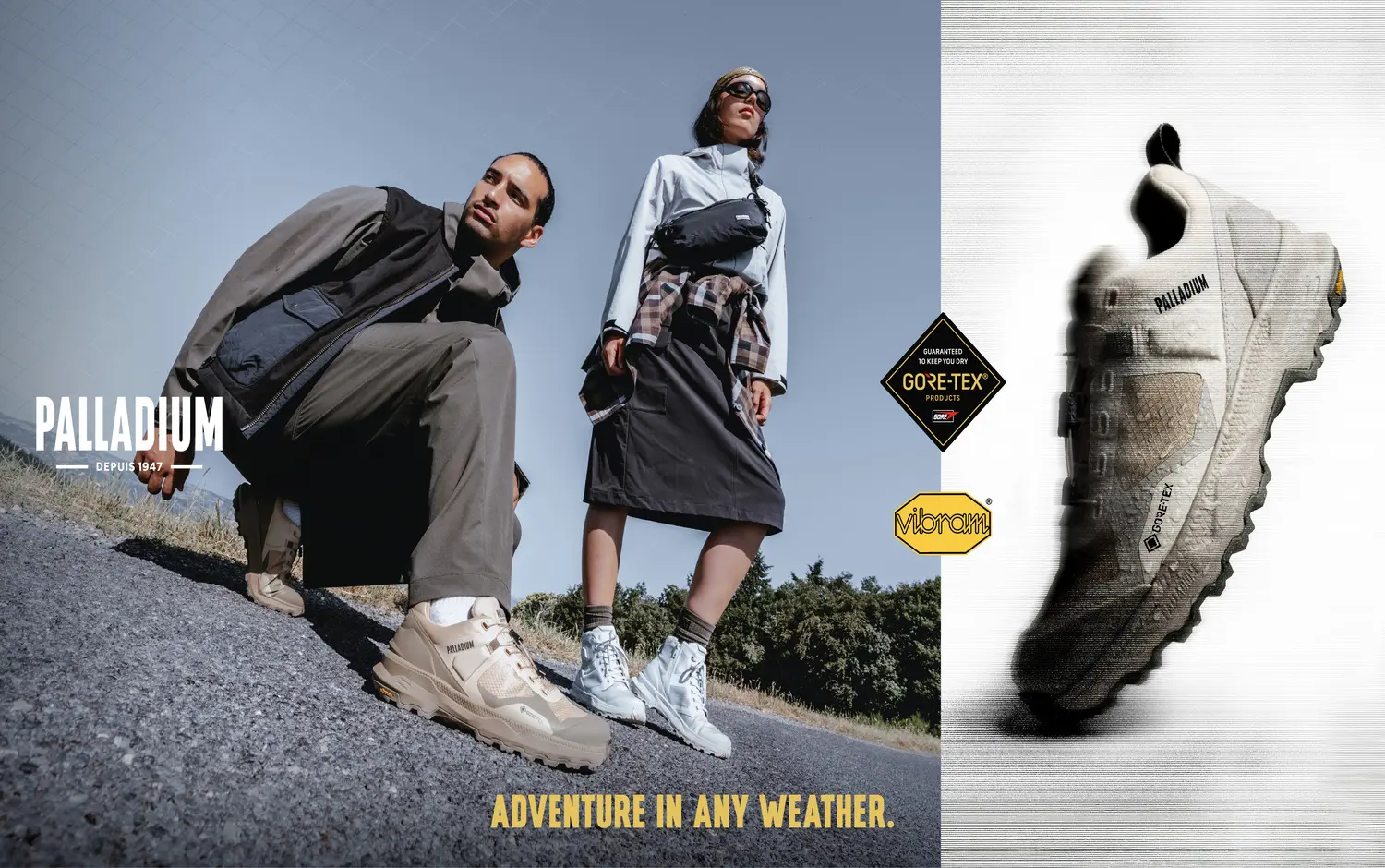 PALLADIUM X GORE-TEX®首度科技聯名,全天候乾爽舒適防護