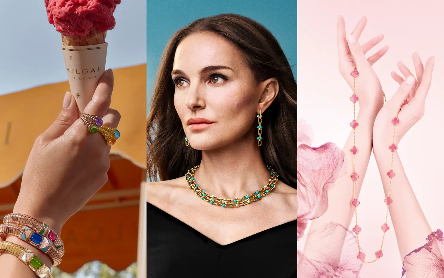 2026週年慶攻略：彩色珠寶新趨勢！Tiffany & Co.HardWear 綠松石、Van Cleef & Arpels 氣泡桃粉四葉草、BVLGARI 雙色蛋面戒指...