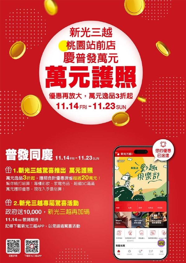 (桃站)萬元護照|桃園站前店