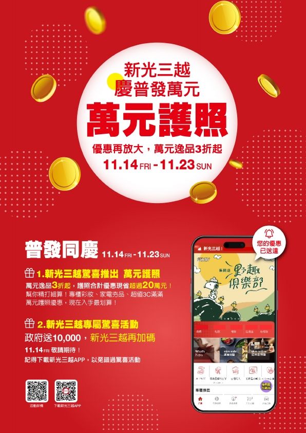 (桃站)普發萬元|桃園站前店